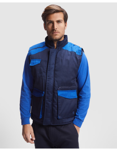 https://www.ropadetrabajo.com: Chaleco laboral acolchado multibolsillos Armada Roly