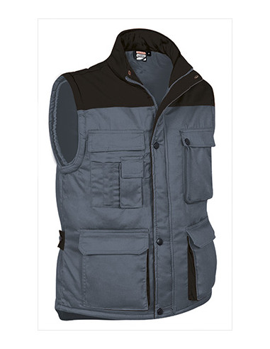 https://www.ropadetrabajo.com: Chaleco de trabajo multibolsillos Bicolor Thunder Valento