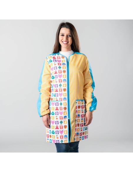 https://www.ropadetrabajo.com: Bata escolar Garys Pocoyo Dados OUTLET