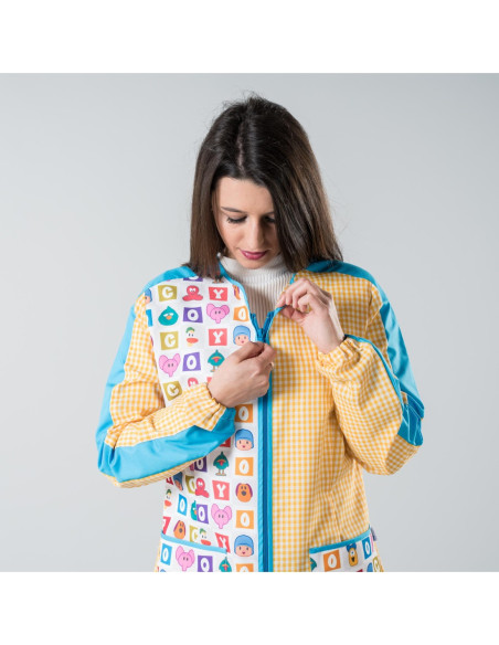 https://www.ropadetrabajo.com: Bata escolar Garys Pocoyo Dados OUTLET