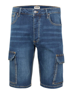 https://www.ropadetrabajo.com: Bermuda multibolsillos strech denim Velilla 103017-S