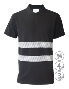 https://www.ropadetrabajo.com: Polo en M/C bandas reflectantes 100% algodón Slam Anbor 2