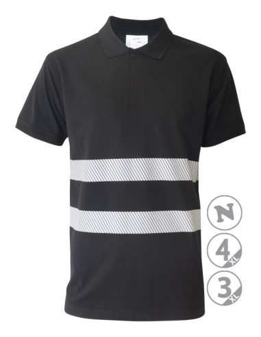https://www.ropadetrabajo.com: Polo en M/C bandas reflectantes 100% algodón Slam Anbor