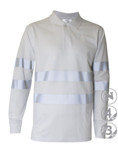 https://www.ropadetrabajo.com: Polo en M/L con bandas reflectantes 100% algodón Slam Anbor 2