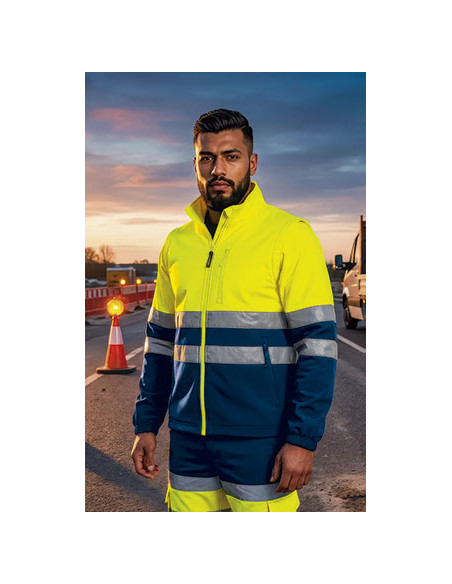 https://www.ropadetrabajo.com: Chaqueta softshell desmontable A/V Brampton Valento