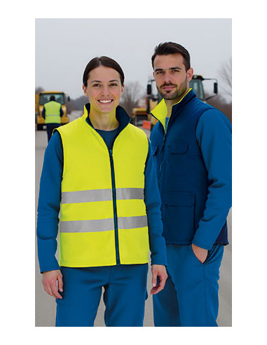 https://www.ropadetrabajo.com: Chaleco reversible de alta visibilidad Hércules Valento