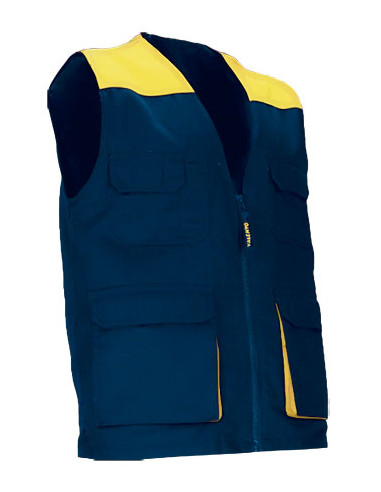 https://www.ropadetrabajo.com: Chaleco ligero multibolsillos bicolor Thunder Valento