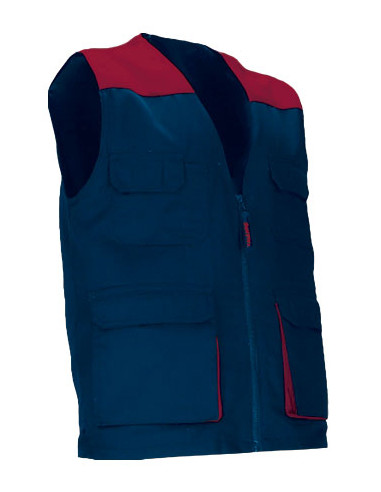 https://www.ropadetrabajo.com: Chaleco ligero multibolsillos bicolor Thunder Valento