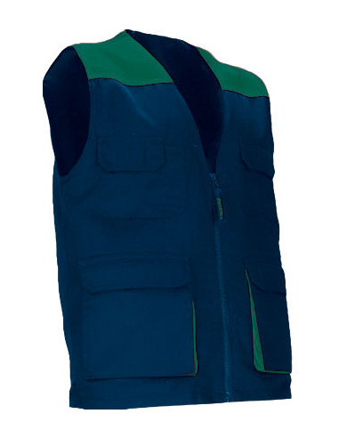 https://www.ropadetrabajo.com: Chaleco ligero multibolsillos bicolor Thunder Valento