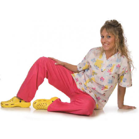 https://www.ropadetrabajo.com: OUTLET Casaca Sanitaria Estampado Dinosaurios Workteam