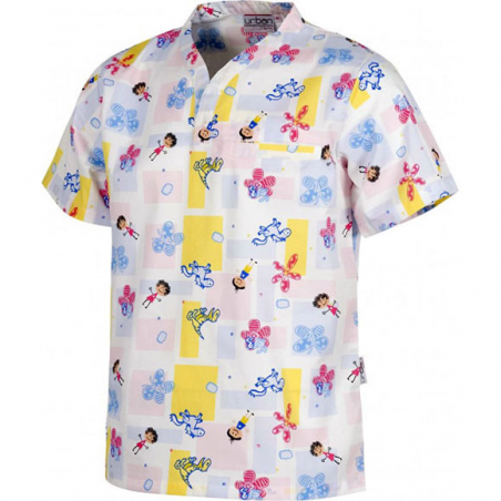 https://www.ropadetrabajo.com: OUTLET Casaca Sanitaria Estampado Dinosaurios Workteam