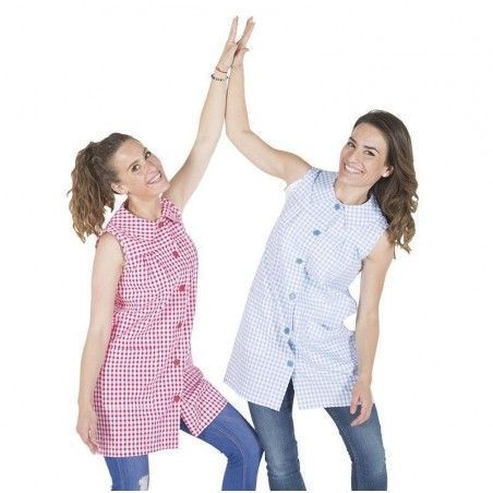 https://www.ropadetrabajo.com: Bata de maestra sin mangas Garys OUTLET