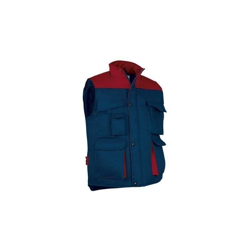 https://www.ropadetrabajo.com: Chaleco de trabajo multibolsillos Bicolor Thunder Valento