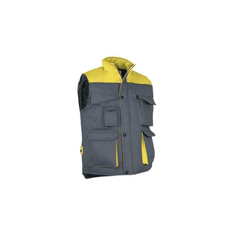 https://www.ropadetrabajo.com: Chaleco de trabajo multibolsillos Bicolor Thunder Valento