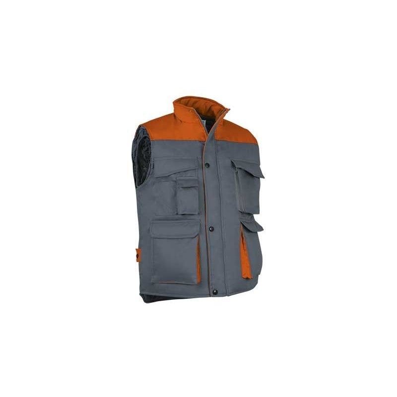 https://www.ropadetrabajo.com: Chaleco de trabajo multibolsillos Bicolor Thunder Valento