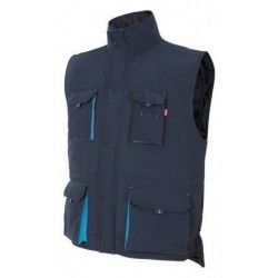https://www.ropadetrabajo.com: Chaleco acolchado multibolsillos bicolor Velilla 205902 2