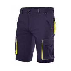 https://www.ropadetrabajo.com: Bermuda stretch bicolor multibolsillos Velilla 103010s 2