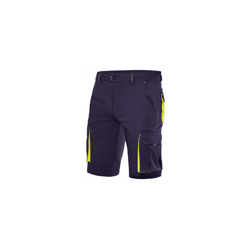 https://www.ropadetrabajo.com: Bermuda stretch bicolor multibolsillos Velilla 103010s