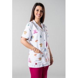 https://www.ropadetrabajo.com: Bata corta sanitaria mujer Garys Pocoyo