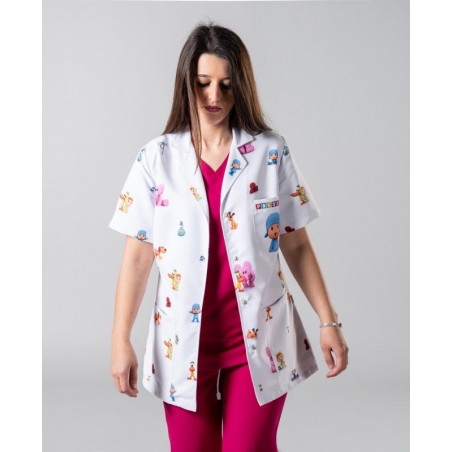 https://www.ropadetrabajo.com: Bata corta sanitaria mujer Garys Pocoyo