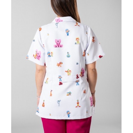 https://www.ropadetrabajo.com: Bata corta sanitaria mujer Garys Pocoyo