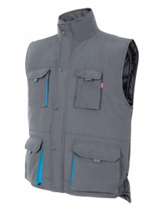 https://www.ropadetrabajo.com: Chaleco acolchado multibolsillos bicolor Velilla 205902 2