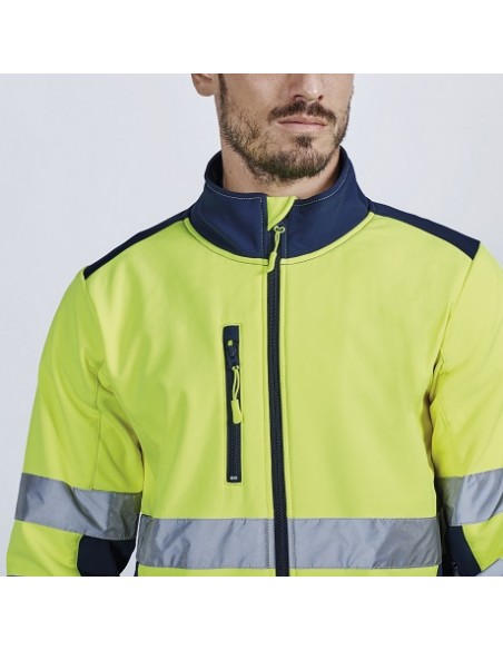 https://www.ropadetrabajo.com: Softshell bicolor allta visibilidad Antares Roly