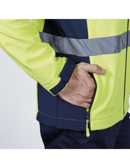 https://www.ropadetrabajo.com: Softshell bicolor allta visibilidad Antares Roly