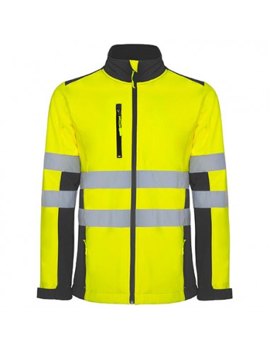 https://www.ropadetrabajo.com: Softshell bicolor allta visibilidad Antares Roly