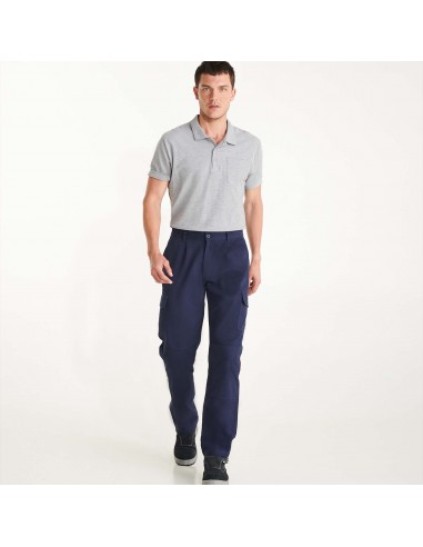 https://www.ropadetrabajo.com: Pantalón de trabajo para hombre 100% algodón Safety Roly