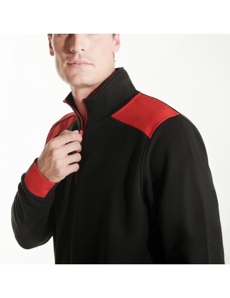 https://www.ropadetrabajo.com: Sudadera media cremallera combinada Maverick Roly