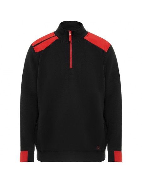 https://www.ropadetrabajo.com: Sudadera media cremallera combinada Maverick Roly