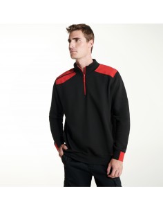 https://www.ropadetrabajo.com: Sudadera media cremallera combinada Maverick Roly