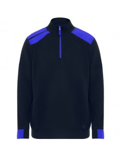 https://www.ropadetrabajo.com: Sudadera media cremallera combinada Maverick Roly 2