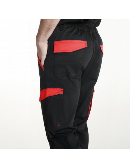https://www.ropadetrabajo.com: Pantalón de trabajo multibolsillos bicolor Trooper Roly