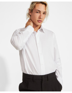 https://www.ropadetrabajo.com: Camisa manga larga strech Hombre Moscu Roly