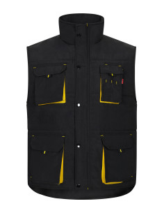 https://www.ropadetrabajo.com: Chaleco acolchado multibolsillos bicolor Velilla 205902 2