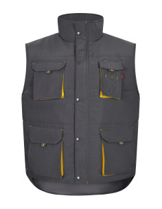 https://www.ropadetrabajo.com: Chaleco acolchado multibolsillos bicolor Velilla 205902 2