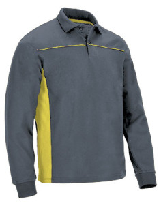https://www.ropadetrabajo.com: Polo de trabajo bicolor manga larga Thunder Valento